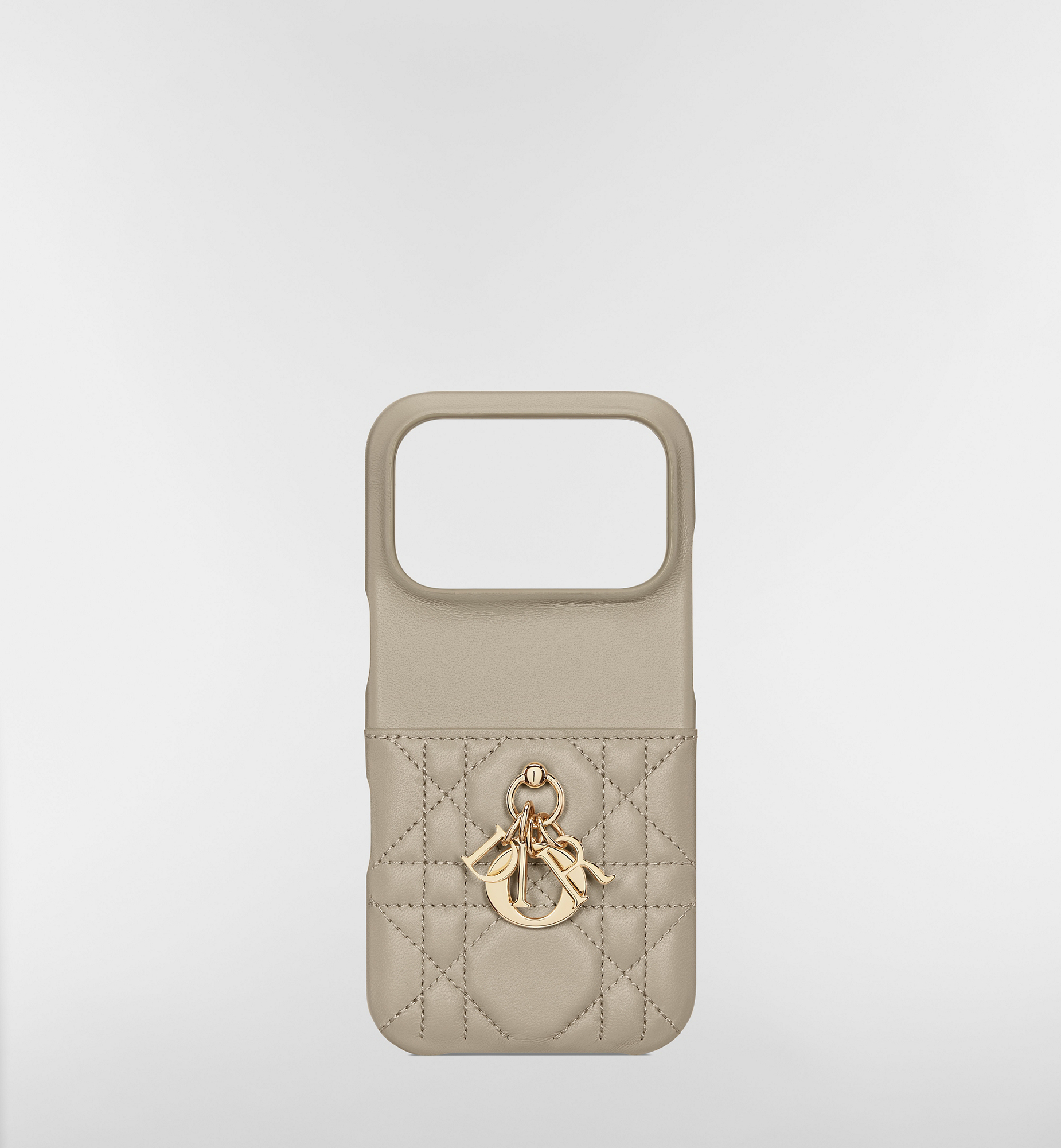 Lady Dior Cover for iPhone 17 Pro Rope Beige Cannage Lambskin | DIOR