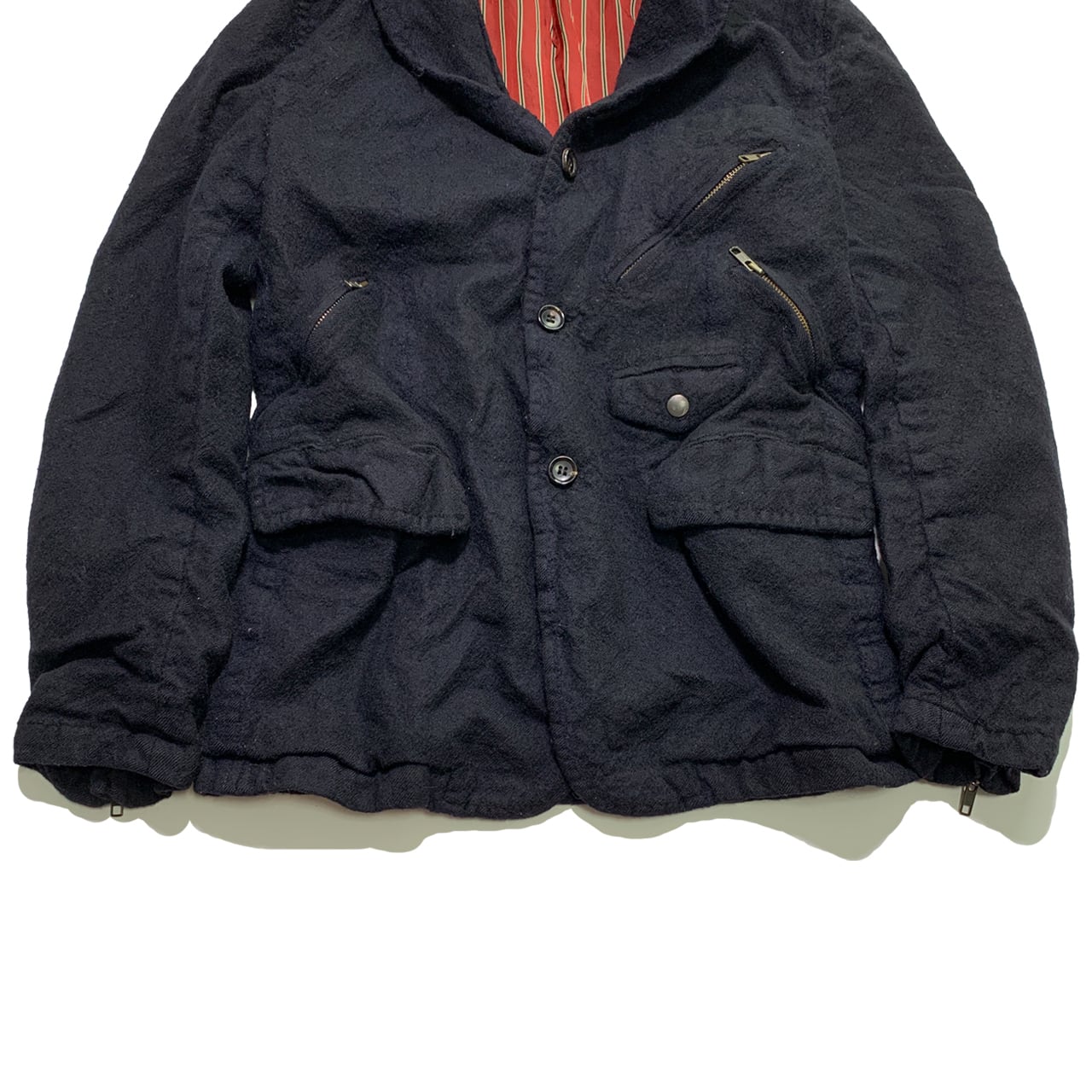 2005AW COMME des GARCONS HOMME / Boiled Wool Multi Pockets Jacket