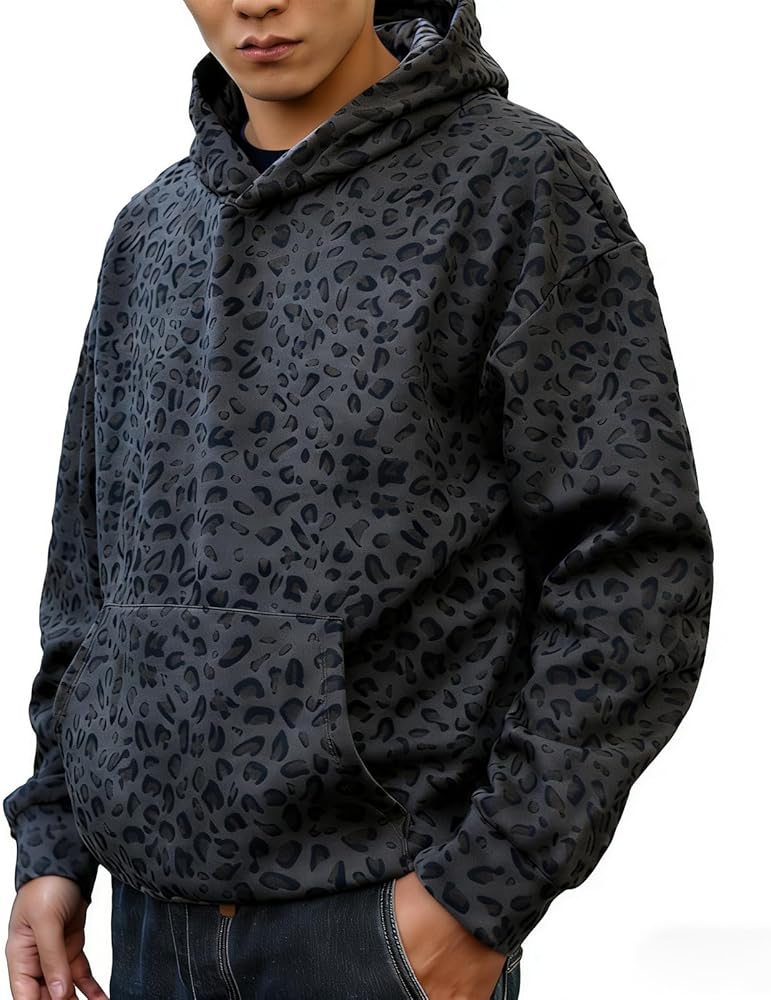 Amazon.com: VOLYMOON Y2K Leopard Print Hoodies Oversized Cheetah