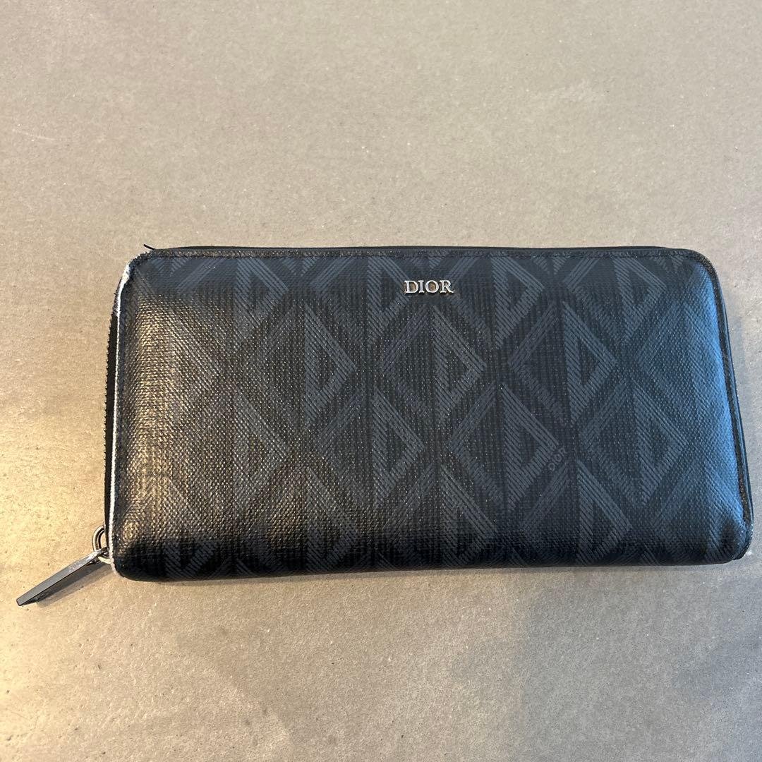 Dior ブラック ダイヤモンドパターン 長財布 Christian Dior】クリスチャンディオール『CD ダイヤモンド ロング