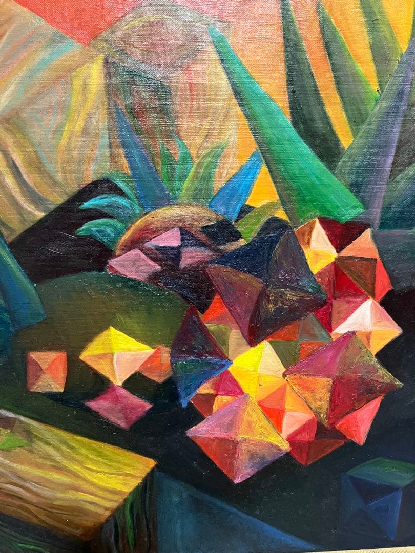 油絵原画　パイナップル 大人の水彩ぬり絵 「パイナップル」三上晃央 – Parsleysage
